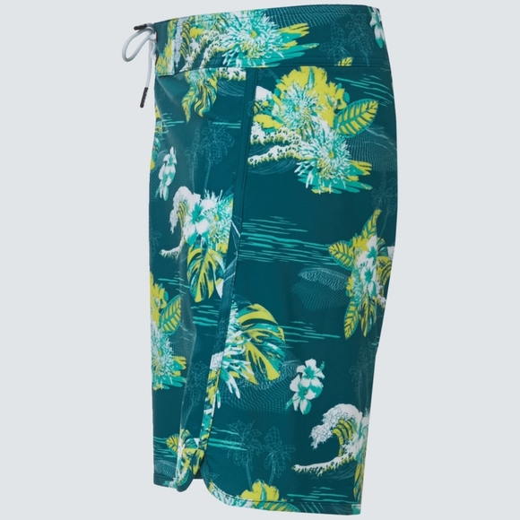 NWOT • OAKLEY • TROPICAL BLOOM Swimshorts w/ Ties Palm 🌴 & Waves Hybrid Fabric - Picture 5 of 16